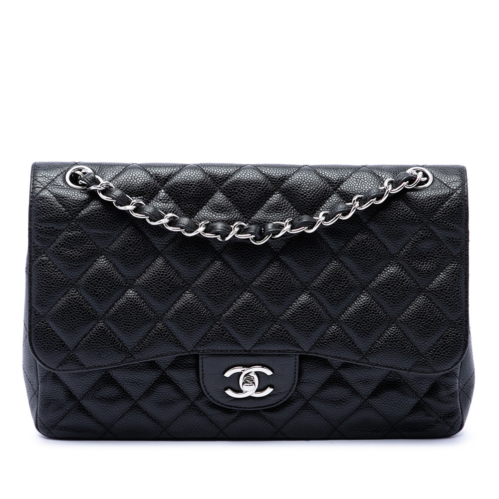 Pre-Loved Chanel Jumbo Classic Caviar Double Flap